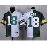 nike nfl jerseys green bay packers #18 randall cobb whith-green[Elite split]