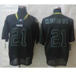 nike nfl jerseys green bay packers #21 clinton-dix black[Elite lights out][clinton-dix]