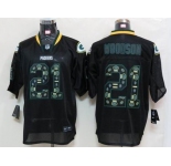 nike nfl jerseys green bay packers #21 woodson black[Elite united sideline]