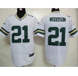 nike nfl jerseys green bay packers #21 woodson white[elite]