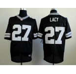 nike nfl jerseys green bay packers #27 lacy black[Elite]