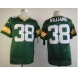 nike nfl jerseys green bay packers #38 williams green[Elite]