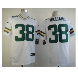 nike nfl jerseys green bay packers #38 williams white[Elite]