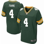 nike nfl jerseys green bay packers #4 favre green[Elite]