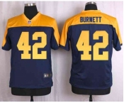 nike nfl jerseys green bay packers #42 burnett yellow-blue[Elite]