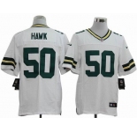 nike nfl jerseys green bay packers #50 hawk white[Elite]