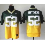 nike nfl jerseys green bay packers #52 clay matthews green-yellow[Elite drift fashion][second version]