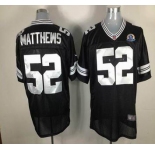 nike nfl jerseys green bay packers #52 matthews black[Elite 50th Patch]