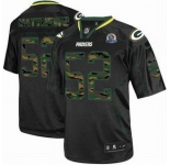 nike nfl jerseys green bay packers #52 matthews black[camo fashion Elite 50th Patch]