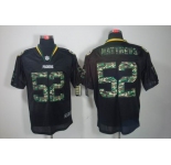 nike nfl jerseys green bay packers #52 matthews black[camo fashion Elite]