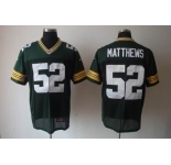nike nfl jerseys green bay packers #52 matthews green[elite]