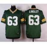 nike nfl jerseys green bay packers #63 linsley green[Elite]