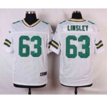 nike nfl jerseys green bay packers #63 linsley white[Elite]