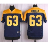 nike nfl jerseys green bay packers #63 linsley yellow-blue[Elite]
