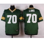nike nfl jerseys green bay packers #70 lang green[Elite]
