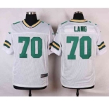 nike nfl jerseys green bay packers #70 lang white[Elite]