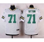 nike nfl jerseys green bay packers #71 sitton white[Elite]