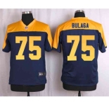 nike nfl jerseys green bay packers #75 bulaga yellow-blue[Elite]