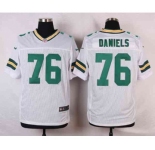 nike nfl jerseys green bay packers #76 daniels white[Elite]
