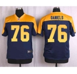 nike nfl jerseys green bay packers #76 daniels yellow-blue[Elite]