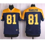 nike nfl jerseys green bay packers #81 quarless yellow-blue[Elite]