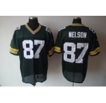 nike nfl jerseys green bay packers #87 nelson green[elite]