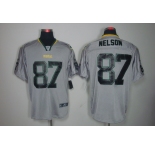 nike nfl jerseys green bay packers #87 nelson grey[Elite lights out]
