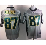 nike nfl jerseys green bay packers #87 nelson grey[Elite shadow]