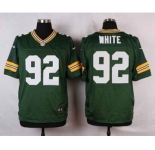 nike nfl jerseys green bay packers #92 white green[Elite]
