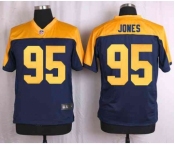 nike nfl jerseys green bay packers #95 jones yellow-blue[Elite]
