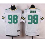 nike nfl jerseys green bay packers #98 guion white[Elite]