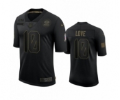 Green Bay Packers #10 Jordan Love Black 2020 Salute to Service Limited Jersey