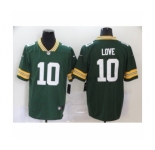 Green Bay Packers #10 jordan love Green Team Color Vapor Untouchable Limited Player Football Jersey