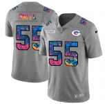 Green Bay Packers #55 Za'Darius Smith Men's Nike Multi-Color 2020 NFL Crucial Catch NFL Jersey Greyheather