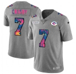 Green Bay Packers #7 Mason Crosby Men's Nike Multi-Color 2020 NFL Crucial Catch NFL Jersey Greyheather