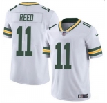 Men Green Bay Packers #11 Jayden Reed White Vapor Untouchable Stitched Jersey