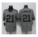 Men Nike Green Bay Packers #21 Ha Ha Clinton-Dix Gray Stitched Gridiron Gray Limited Jersey