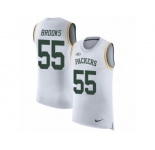 Men Nike Green Bay Packers #55 Ahmad Brooks White Rush Player Name & Number Tank Top NFL Jersey