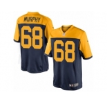 Men Nike Green Bay Packers #68 Kyle Murphy Limited Navy Blue Alternate NFL Jersey