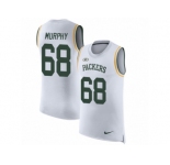 Men Nike Green Bay Packers #68 Kyle Murphy White Rush Player Name & Number Tank Top NFL Jersey