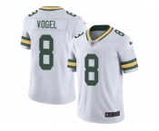 Men Nike Green Bay Packers #8 Justin Vogel White Vapor Untouchable Limited Player NFL Jersey