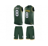 Men Nike Green Bay Packers #8 Kentrell Brice Limited Green Tank Top Suit NFL Jersey