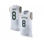Men Nike Green Bay Packers #8 Kentrell Brice White Rush Player Name & Number Tank Top NFL Jersey