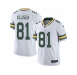 Men Nike Green Bay Packers #81 Geronimo Allison White Vapor Untouchable Limited Player NFL Jersey