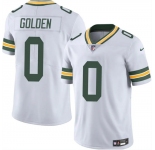 Men's Green Bay Packers #0 Matthew Golden White 2025 Vapor Untouchable Limited Football Stitched Jersey