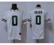 Men's Green Bay Packers #0 Matthew Golden White Vapor 2025 F.U.S.E. Limited Football Stitched Jersey