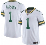 Men's Green Bay Packers #1 Micah Parsons White 2025 Vapor Untouchable Limited Football Stitched Jersey