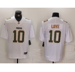 Men's Green Bay Packers #10 Jordan Love White Fashion Vapor Limited Stitched Jersey