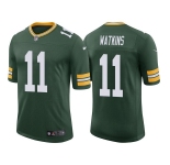 Men's Green Bay Packers #11 Sammy Watkins Green Stitched Football Jersey