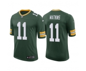 Men's Green Bay Packers #11 Sammy Watkins Green Stitched Football Jersey